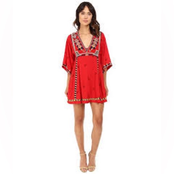 Free People Embroidered Tulum minidress - Picture 1 of 5